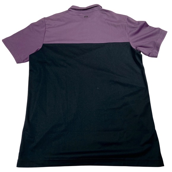 Travis Mathew Bushwood Polo Shirt‎ Mens Small Purple Black Golf Country Club - Picture 5 of 9